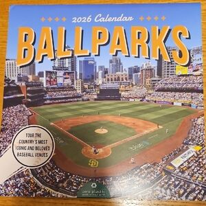 2026 Ballparks Wall Calendar